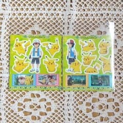 포켓몬 사토시 피카츄 코코 씰 스티커 2장 세트