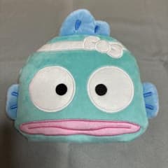 サンリオ 当たりくじ ハンギョドン 顔型ポーチ ぬいぐるみポーチのサムネイル