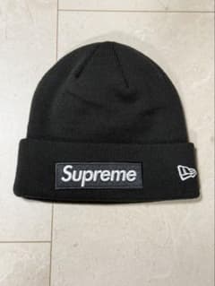 Supreme ニット帽 ビーニー ブラック　ニューエラのサムネイル