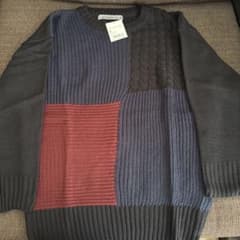 GIORDANO パッチワークニット Mサイズのサムネイル
