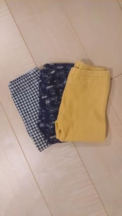 *ユニクロ レギンス パンツ 10分丈 90㎝ 3点セット*のサムネイル