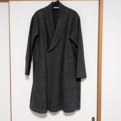Plantation ダークグレー ロングコート ショールカラーのサムネイル