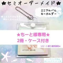 ちーと様専用・ミニアルバム・ケース付き・2冊分・リピート割り・セミオーダーメイドのサムネイル