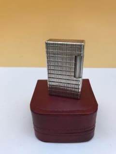 美品　S.T.Dupont  シルバー銀 格子柄 ライター 良音のサムネイル