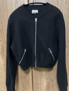 Acne Studios ブラック ジップアップジャケット - メルカリ