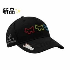 【タイトリスト＆スコッティキャメロン】総刺繍ロゴ キャップ ブラック 新品】スコッティキャメロン タイトリスト キャップ ゴルフ ブラック