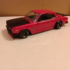 魔女どれみ様専用　ジャンク　KPGC10スカイラインGT-R　1/18 レッドのサムネイル