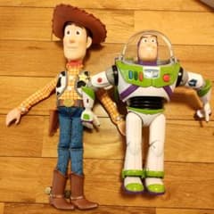 トイストーリー　バズライトイヤー　ウッディー　トーキングアクションフィギュアのサムネイル