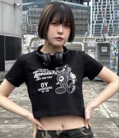 OYオーワイBLACK CAT CROP ブラックキャット クロップ カットソーのサムネイル