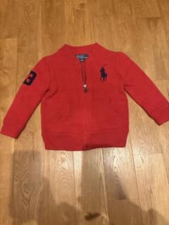 Polo Ralph Lauren キッズ ジップアップニット レッドのサムネイル