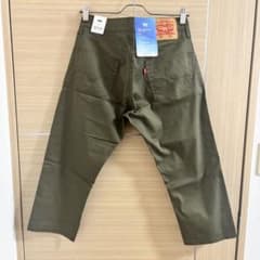 【新品タグ付】リーバイス 505 クロップドパンツ カーキ W28 COOL機能のサムネイル