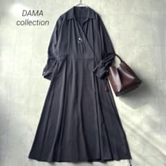 ダーマコレクション 未使用品 カシュクールロングワンピース 15号