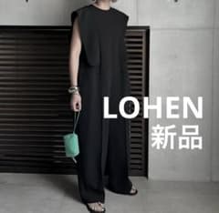 LOHEN ローヘン　ラッフルスリーブコクーンオールインワン　ブラック 新品LOHENローヘン ラッフルスリーブコクーンオールインワン - メルカリ