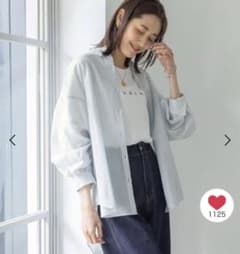 シアーレギュラーカラーシャツ　グローバルワークのサムネイル