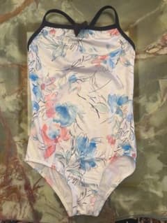 Excellent condition Chacott 130cm floral leotard with cross back straps.