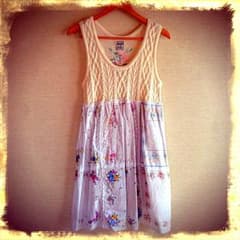 ゆいママさま専用☆パラビオン＊ハンカチニットワンピ☆美品のサムネイル