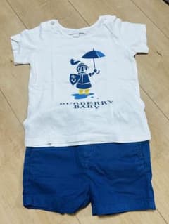 Burberry Baby Tシャツとショートパンツの2点セット - メルカリ