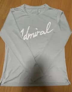 アドミラル ラメプリントスクリプトロゴL/S TEE ATLA31W グレーs アドミラル ラメプリントスクリプトロゴL/S TEE ATLA31W グレーs