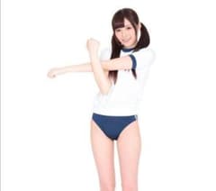 体操服セットアップ ホワイト ネイビーのサムネイル