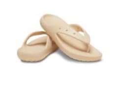 ベージュ フラットビーチサンダル　クロックス crocs サイズ22cmのサムネイル