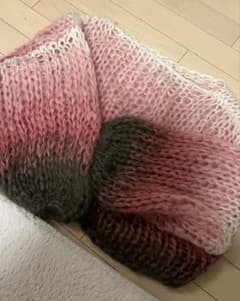 amuamu 手編みニット カーディガン モヘヤニット ボレロ - メルカリ