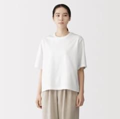 無印良品 婦人　涼感ＵＶカットクルーネックワイド半袖Ｔシャツのサムネイル