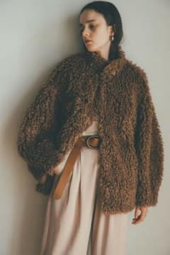 クラネ CLANE REVERSIBLE FUR BLOUSON ブラウン - メルカリ