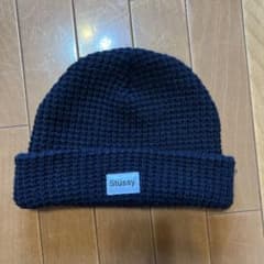 stussyニット帽 ビーニー ブラック 肉厚 90s old stussyのサムネイル