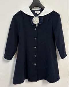 CHOPIN ネイビー フォーマルワンピース 130 セレモニー 式服 冠婚葬祭