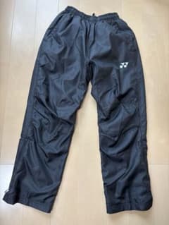 YONEX ブラックパンツ サイドジッパー付き　SS長ズボンのサムネイル