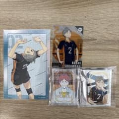 ハイキュー!! 菅原孝支　スクエア缶バッジ　セブンネット限定　4点セットのサムネイル