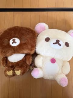 コリラックマ　チャイロイコグマ ビッグフェイス ぬいぐるみ XL タグ付きのサムネイル