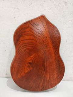 伝統工芸】讃岐彫 木製 ひょうたん型 花台 飾り台 盆 縁起物 27cm 