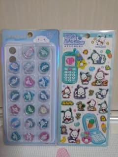 正規品　平成はっぴーフォンシリーズポチャッコ＆シナモロールおはじきシール