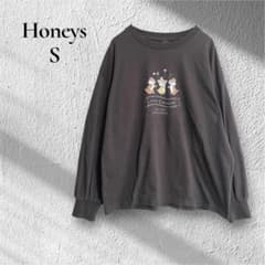【Honeys】【S】チップとデール　クラリス　カジュアル　ゆるT 長袖　ラフ