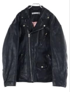 アクネ ストゥディオズ オーバーサイズ ライダース レザー ジャケット 