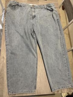 ライトグレー ストレートジーンズ 新品48 3XL 4XL 48インチのサムネイル