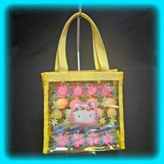 【入手困難】サンリオ ハローキティ トロピカル ハイビスカス　ビニールバッグ 入手困難】サンリオ ハローキティ トロピカル ハイビスカス