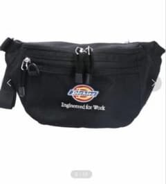 Dickies メッシュポケット ウエストバッグ ブラックのサムネイル