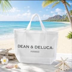 新品 DEAN & DELUCAメッシュトートバッグ ホワイト L - メルカリ