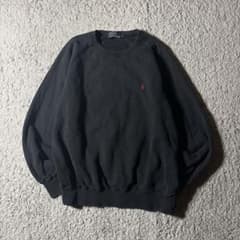 新品 ラルフローレン スウェット 刺繍 ブラック XXS 未使用タグ付 POLO RALPH LAUREN（ポロ・ラルフローレン） トレーナー 211943006