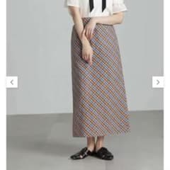 バイアスチェックナロースカートのサムネイル