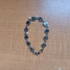 花型ブレスレット 真珠付き