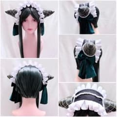 ジークリンデ・サリヴァン ウィッグ コスプレ 黒執事 ヘッドドレス ヘドレ ジークリンデ・サリヴァン ウィッグ コスプレ 黒執事 ヘッドドレス