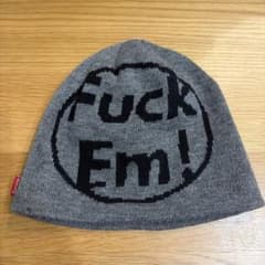 Supreme Fuck Em! ビーニー　ニット帽 supreme Fuck Em!ビーニー - メルカリ