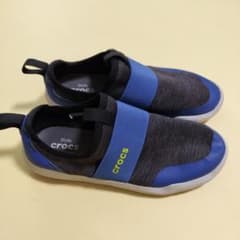 crocs スリッポン クロックス20cm キッズ　青灰　靴スニーカー　ボーイズのサムネイル