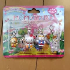 岡山限定 MOMOTARO ハローキティ キーホルダー 4種セットのサムネイル