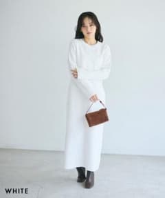 basementonline クルーネックニットマキシワンピースのサムネイル