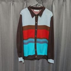 TTT_MSW ニットカーディガン ボーダー L TTT-2022AW-KT01 - メルカリ