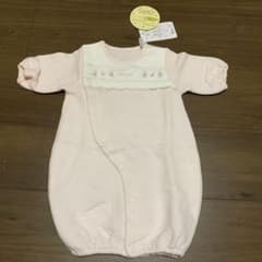 ピンク色ロンパース Happy baby 50cm〜60cmのサムネイル